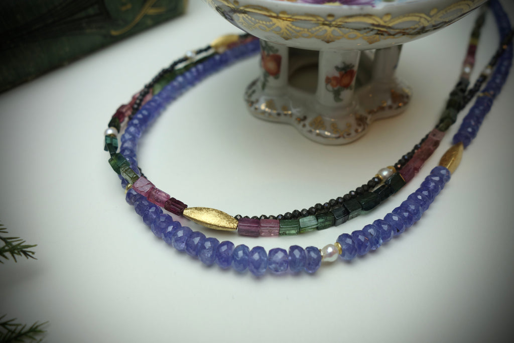 Collier „LUMINARA“, 3-reihig
