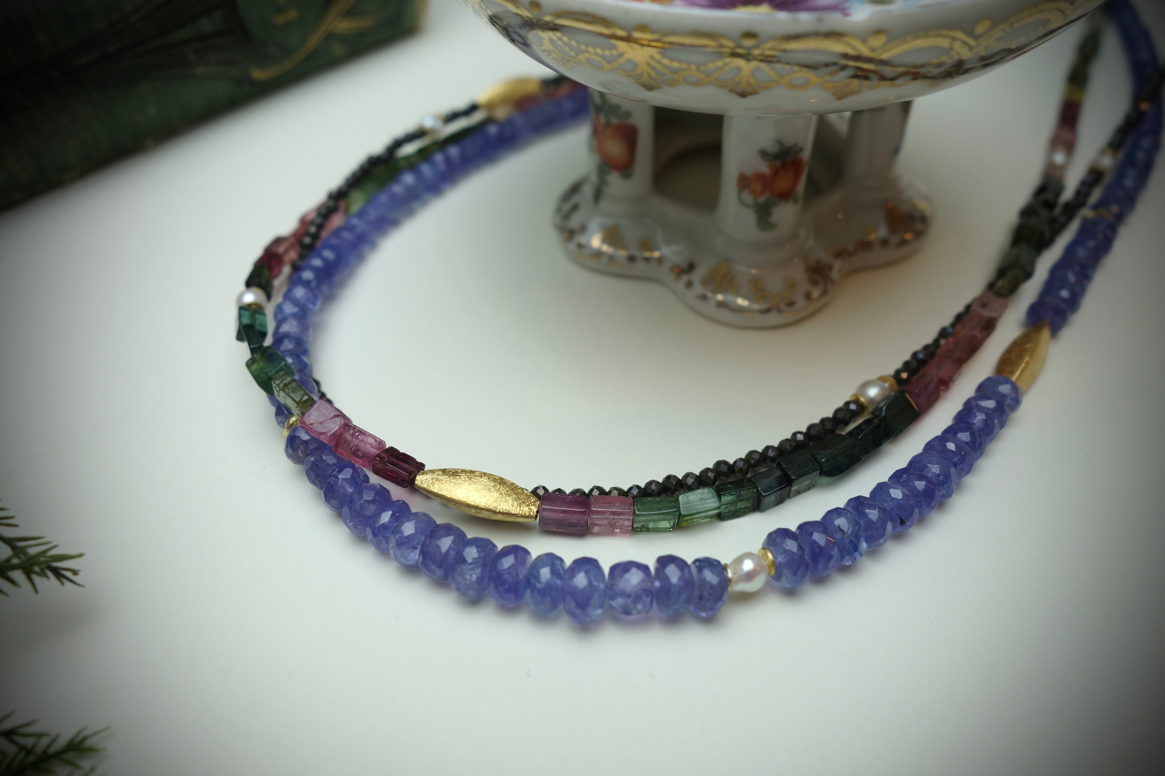 Collier „LUMINARA“, 3-reihig