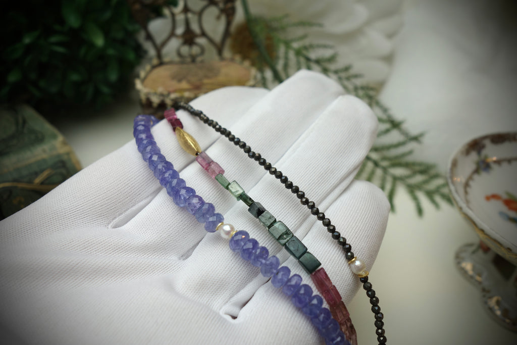Collier „LUMINARA“, 3-reihig
